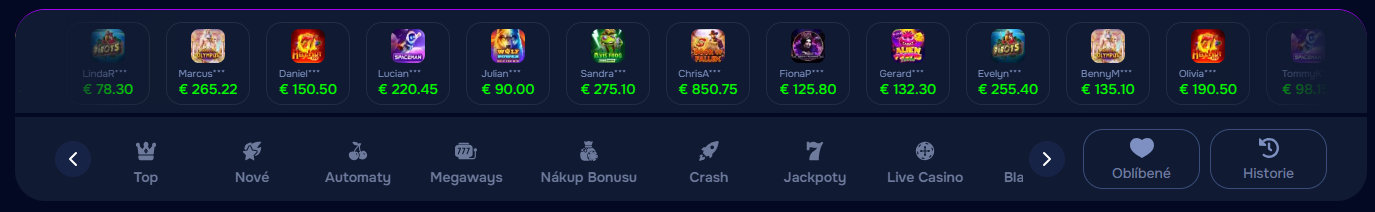 Kategorie slotů Wizardo bohové výhry Asie Egypt mytologie náhledy.